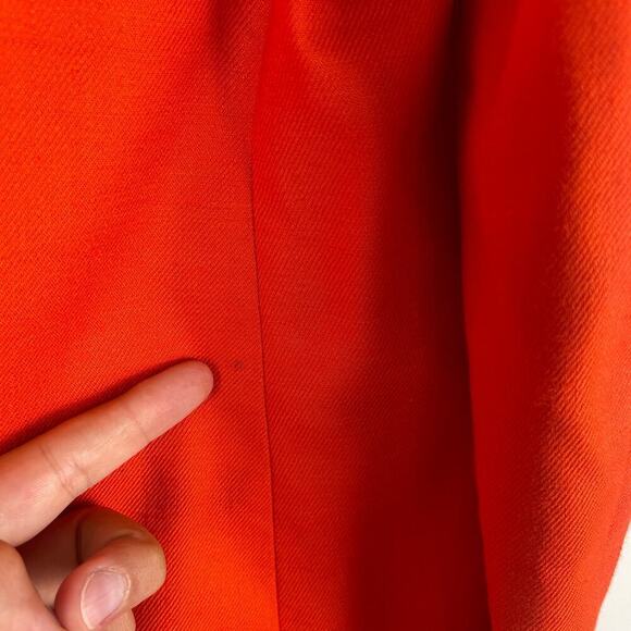 J. CREW Parke Blazer Linen Blend Brilliant Sunset Red Orange H9710 Women's 4 - Picture 11 of 13